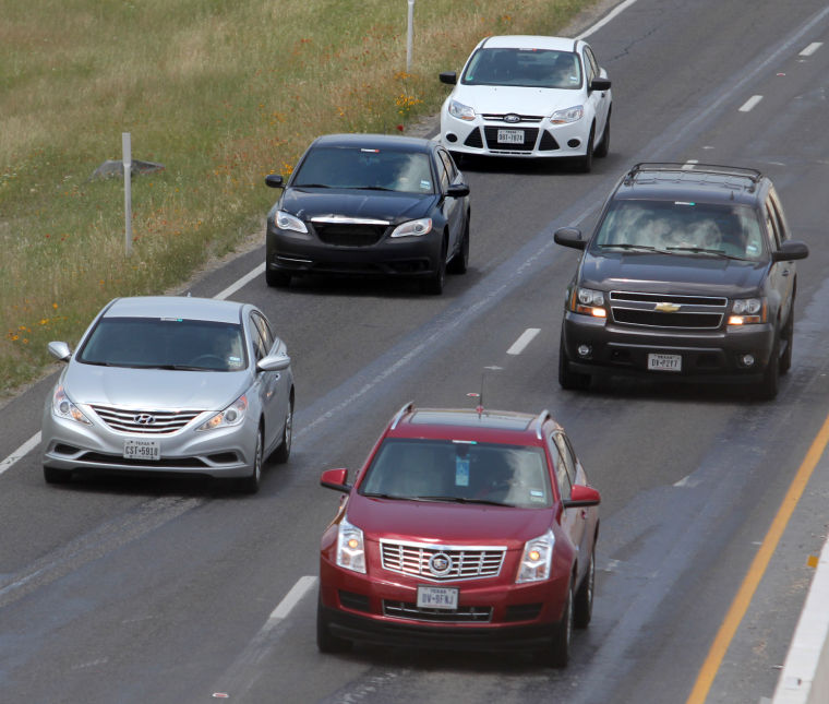 Traffic along US Highway 190